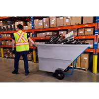 Tilt Truck, Polyethylene, 1.1 cu. yd., 1250 lbs. Load Capacity Groupe Generik