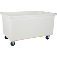 Straight Wall Box Truck, White Polyethylene, 57" L x 34" W x 33" H, 22 cu. ft. Volume, 600 lbs. Capacity Groupe Generik