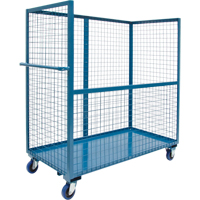 Wire Mesh Stock Truck, Steel, 24" x 55" x 36", 1200 lbs. Capacity Groupe Generik