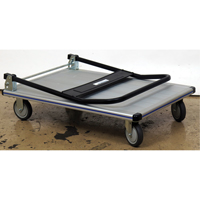 Folding Handle Platform Truck, Aluminum, 350 lbs., 29" L x 18-1/2" W, 34-1/2" High Groupe Generik