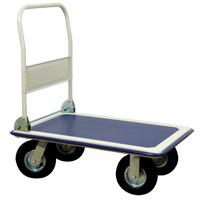 Folding Handle Platform Truck, Steel, 660 lbs., 35" L x 23" W, 43.5" High Groupe Generik