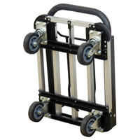 Folding Handle Platform Truck, Aluminum, 300 lbs., 28" L x 16" W, 37.75" High Groupe Generik