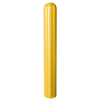 Ribbed Bollard Cover, 4" Dia. x 56" L, Yellow Groupe Generik