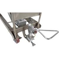 Table &eacute;l&eacute;vatrice hydraulique manuelle &agrave; ciseaux, 47" lo x 24" la, Partiellement en acier inoxydable, Capacit&eacute; 2000 lb Groupe Generik