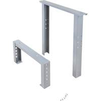 Pattes d'&eacute;tabli pour service industriel, Acier, 24" p x 34" h, Simple Groupe Generik