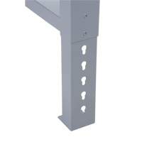 Pattes d'&eacute;tabli pour service industriel, Acier, 24" p x 34" h, Simple Groupe Generik