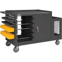 Chariot pour bobines de fil et de maintenance, Acier, 5 Montants, 54-1/16" la x 35" h x 24" p, Capacit&eacute; de 1200 lb Groupe Generik