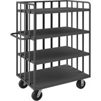 Chariot &agrave; tablettes ouvert portatif, 4 Tiers, 31-1/8" la x 57-1/2" h x 56-1/8" p, Capacit&eacute; 3600 lb Groupe Generik