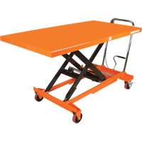 Table &eacute;l&eacute;vatrice &agrave; ciseaux hydraulique, 63" lo x 31-1/2" la, Acier, Capacit&eacute; 1100 lb Groupe Generik