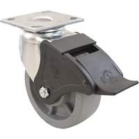 Emaxx Caster, Swivel with Brake, 4" (101.6 mm), Envirothane, 1000 lbs. (453.6 kg.) Groupe Generik