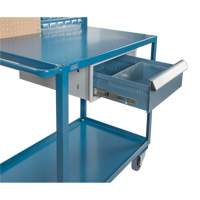 Mobile Service Cart, 2 Tiers, 24" W x 57" H x 40" D, 1200 lbs. Capacity Groupe Generik