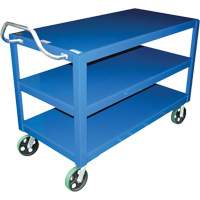Chariot &agrave; poign&eacute;e ergonomique Ergo-Handle, 4000 lb Capacit&eacute;, Acier, 24-1/2" la x 41" ha x 54-7/8" p, Bordure vers le bas Groupe Generik
