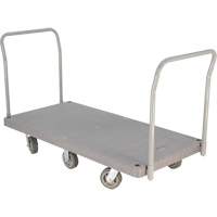 Heavy Duty Plastic Platform Truck, 60" L x 30" W, 3000 lbs. Cap., Polyurethane Wheels Groupe Generik