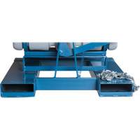 Self-Dumping Hopper, Polyethylene, 5/8 cu.yd., Grey Groupe Generik