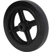 Roue en caoutchouc moul&eacute;, 10" (254 mm) dia. x 2" (50,8 mm) la, Capacit&eacute; de 948 lb (430 kg) Groupe Generik