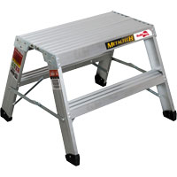 Portable Work-Stand Saw Horse, Aluminum Frame, 12-1/4" D x 24" H Groupe Generik