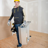 Portable Work-Stand Saw Horse, Aluminum Frame, 12-1/4" D x 24" H Groupe Generik