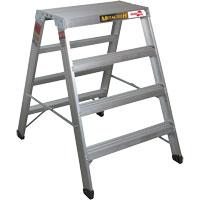 Portable Work-Stand Saw Horse, Aluminum Frame, 12-1/4" D x 48" H Groupe Generik