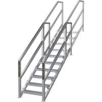 Syst&egrave;me d'escalier modulaire pour la construction de 6-10 marches SmartStairs, 75" ha Groupe Generik