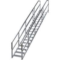 Syst&egrave;me d'escalier modulaire pour la construction de 17-21 marches SmartStairs, 157-1/2" ha Groupe Generik