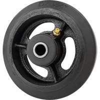 Roue en caoutchouc moul&eacute;, 5'' (127 mm) dia. x 1-1/2" (38 mm) la, Capacit&eacute; de 400 lb (181 kg) Groupe Generik