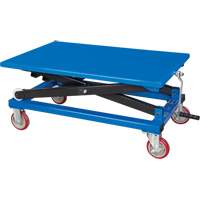 Table &eacute;l&eacute;vatrice manuelle &agrave; ciseaux, 37-3/8" lo x 23-5/8" la, Acier, Capacit&eacute; 660 lb Groupe Generik
