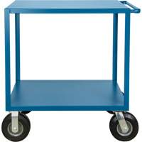 Outdoor Shelf Cart, 2 Tiers, 24" W x 39" H x 39" D, 1200 lbs. Capacity Groupe Generik