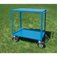Outdoor Shelf Cart, 2 Tiers, 24" W x 39" H x 39" D, 1200 lbs. Capacity Groupe Generik