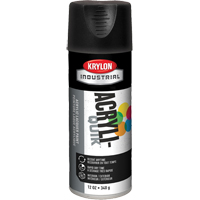 Industrial Acryli-Quik Lacquer, Black, Ultra-Flat, 12 oz., Aerosol Can Groupe Generik