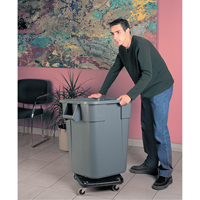 Square BRUTE&reg; Dollies, Polyethylene, Black Groupe Generik
