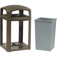 Cadre pour contenant Landmark Series Classique a/enveloppe rigide, Acier galvanis&eacute;, 35 gal. US Groupe Generik