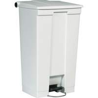 Flat Top Trash Can, Polyethylene, 23 US gal. Capacity Groupe Generik