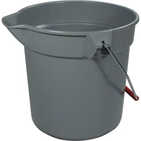 Seau Brute, Capacit&eacute; de 2.5 gal. US (10 pintes), Gris Groupe Generik