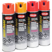 Peinture de marquage industrielle invers&eacute;e &agrave; base de solvant Quik-Mark, 17 oz, Canette a&eacute;rosol Groupe Generik