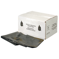 Sacs &agrave; d&eacute;chets robustes, 4T-Fort, 35" la x 50" lo, 6 mils, Noir Groupe Generik