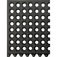 Tapis 24/Seven, Caoutchouc, 3' la c, 3' lo, 5/8" &eacute;paisseur, Noir Groupe Generik