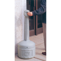 Cendriers Smoker's Cease-Fire, Sur pied, Plastique, Capacit&eacute; 4 gal. US, Hauteur 38-1/2" Groupe Generik