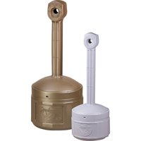 Cendriers Smoker's Cease-Fire, Sur pied, Plastique, Capacit&eacute; 4 gal. US, Hauteur 38-1/2" Groupe Generik