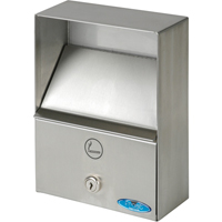 Cendriers, Montage mural, Acier inoxydable, Capacit&eacute; 1 litre, Hauteur 9" Groupe Generik