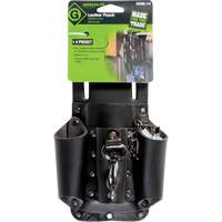 Tool Belt Pouch, Multiple Tool Holder, Leather, 4 Pockets Groupe Generik