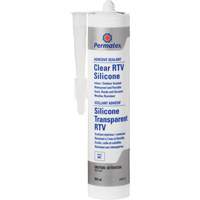 Clear RTV Adhesive Sealant, 300 ml, Cartridge, Clear Groupe Generik