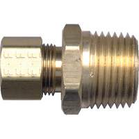 Male Pipe Connector, 3/16" x 1/8" Dia, Brass Groupe Generik