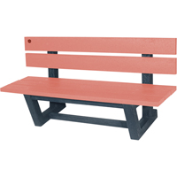 Bancs de parc d'ext&eacute;rieur, Plastique recycl&eacute;, 60" lo x 22-13/16" la x 29-13/16" h, S&eacute;quoia Groupe Generik