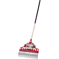 Multi-Purpose Lawn Rake, 20" Blade, 20 Tines, Hardwood Handle, Steel Blade Groupe Generik
