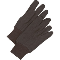 Gants en jersey classiques, Taille unique, Brun, Non doubl&eacute;, Poignet en tricot Groupe Generik