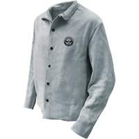 Veste de soudeur, Cuir, 2T-Grand, Gris Groupe Generik