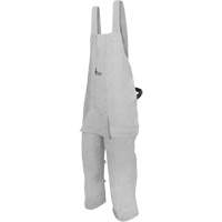Leather Welding Apron, Split-Leg Bib, Pearl Grey Groupe Generik