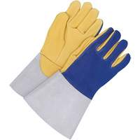 Gants pour soudeur TIG avec poignet de 5,5", Cuir fleur de daim, Taille 10 Groupe Generik