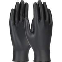 Gants jetables ambidextres Grippaz Skins, Grand, Nitrile, 6 mils, Sans poudre, Noir Groupe Generik