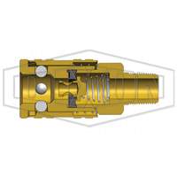 M-Series ARO Pneumatic Manual Coupler, 1/4" Groupe Generik